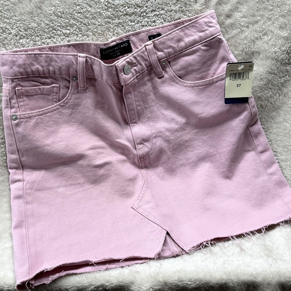 NWT Lucky Brand Old Favorite Denim Mini Skirt